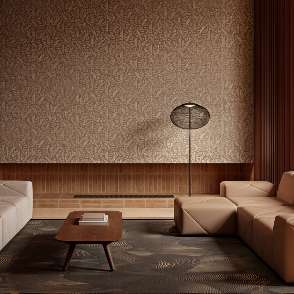 Ton-sur-ton behang 2